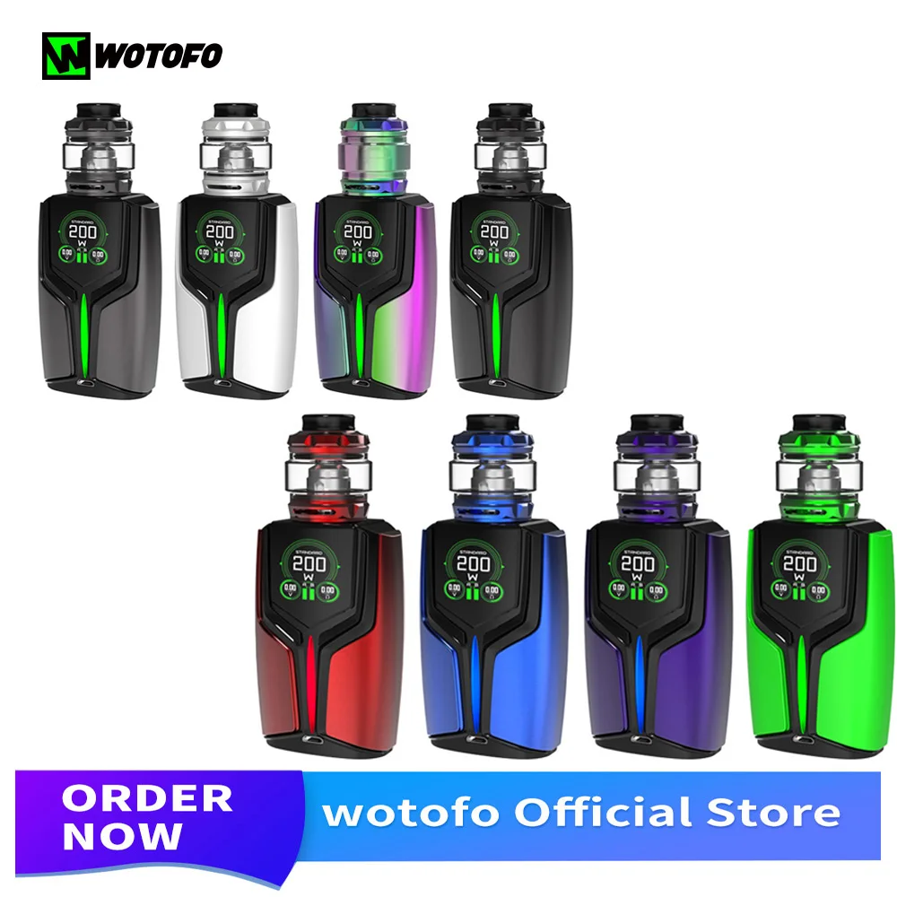 Оригинальный 200 Вт Wotofo Flux комплект с Flow Pro сменный распылитель флюс бокс мод со