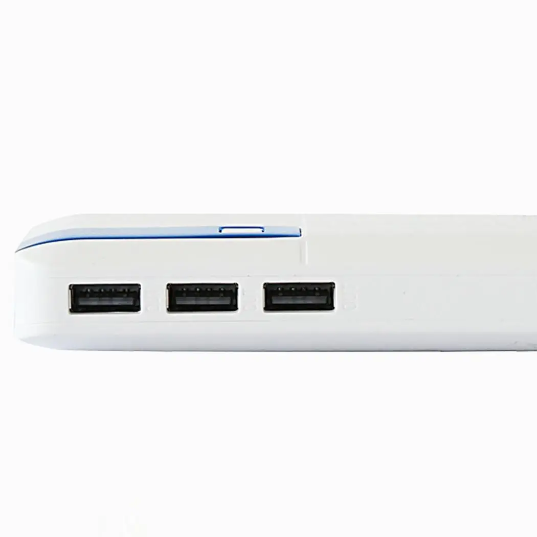 10000 мАч банк питания большой емкости три usb порта Быстрая зарядка светодиодный