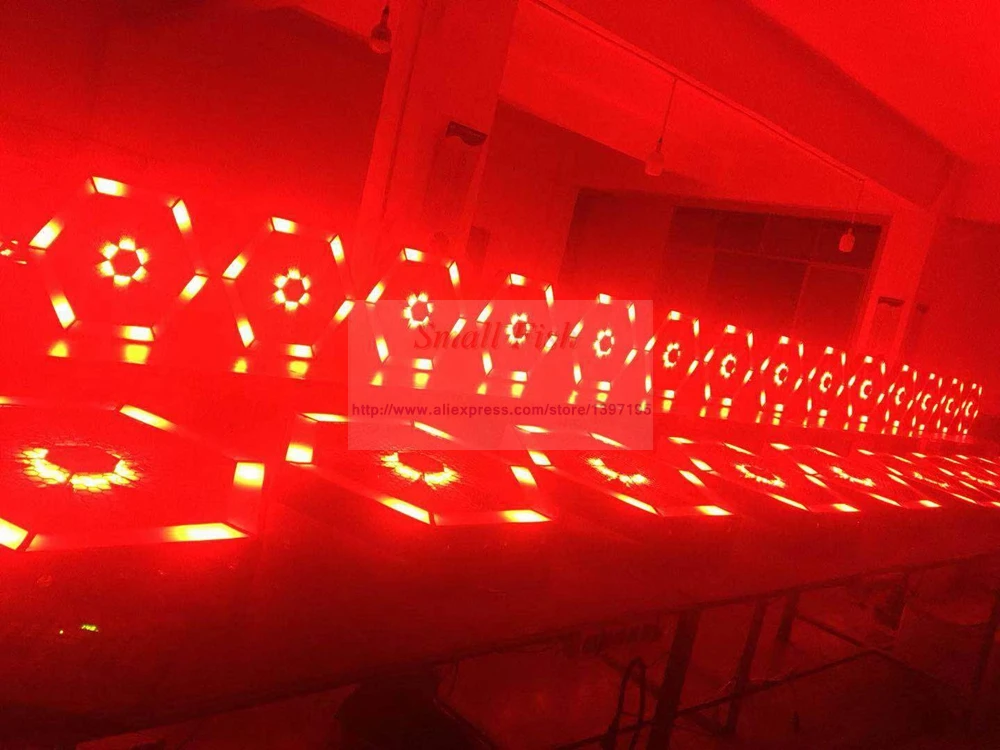 2 шт./лот 200 Вт LED шестигранный вихревой свет сценическое освещение DMX 512 Клубная