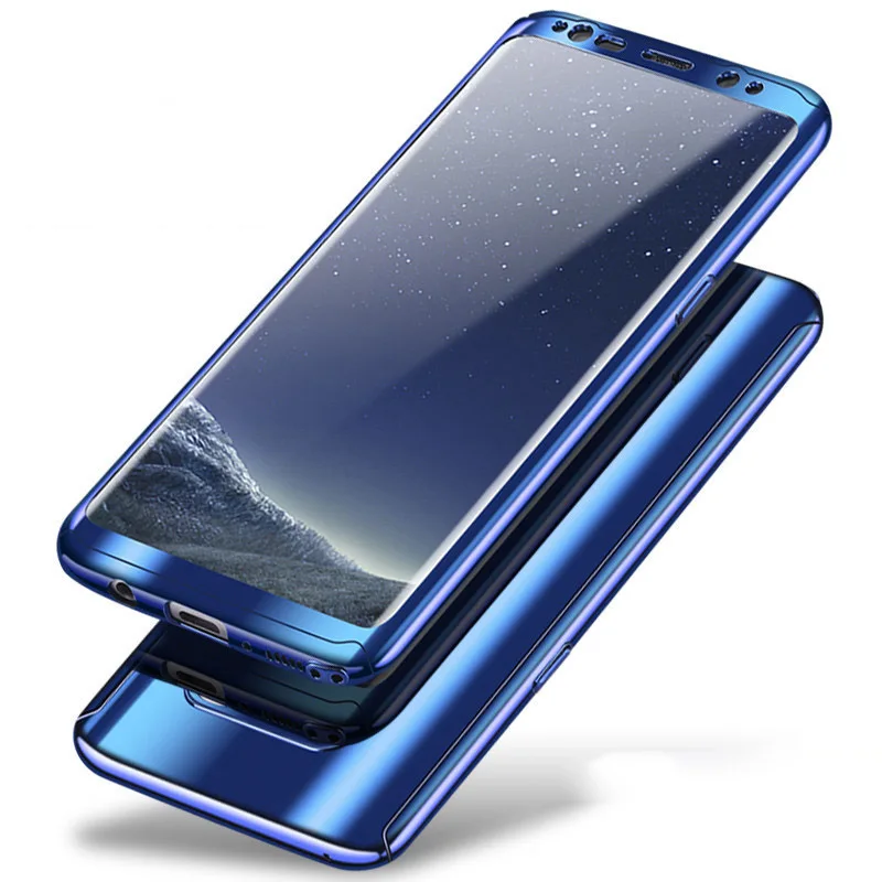 Защитная крышка 360 градусов чехол для смартфона samsung galaxy s7 s8 s9 A5 A7 plus note 8 edge G950F 2018