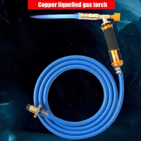 electronic ignition liquefied welding gas torch copper with explosion proof hose welding fire gun for plumbing air conditioning