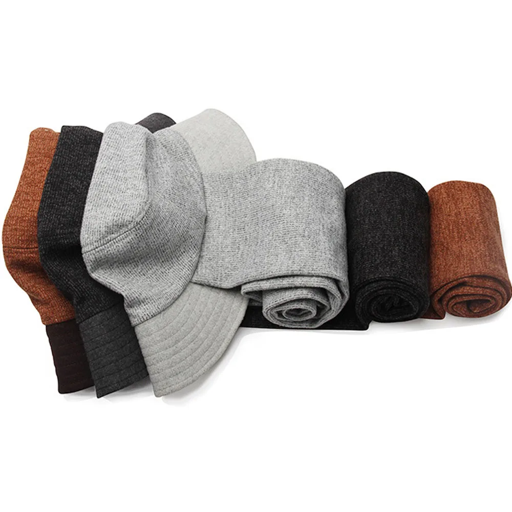 Joejerry зимняя панамка с шарфом шерсть Flet женская панама Мужская теплая вязаная