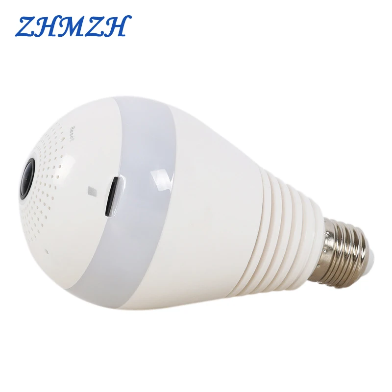 220V E27 Светодиодный светильник с wifi 3W рыбий глаз для наблюдения, 360 градусов панорамная камера наблюдения 2.0MP 3.0MP 1080P ночного видения