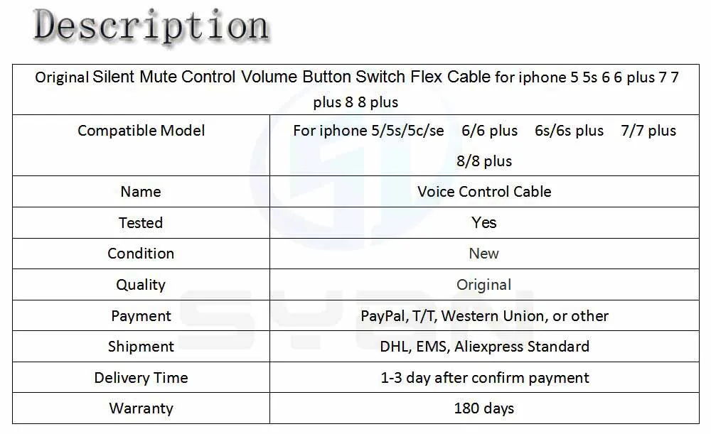 Бесшумный кнопочный переключатель громкости гибкий кабель для iphone 5 5s 6 6 plus 7 7 plus 8 8 plus Кабель голосового управления