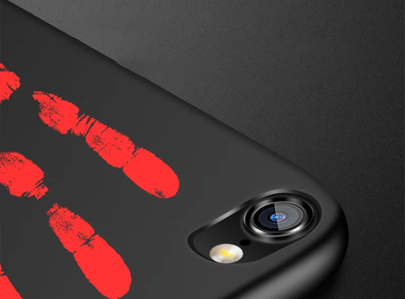 100 шт., физическое тепловое обесцвечивание, чехлы для iPhone XR X XS Max 8 7 Plus 6 6 S SE 5 5S, чехол для телефона, температура индукции, крышка