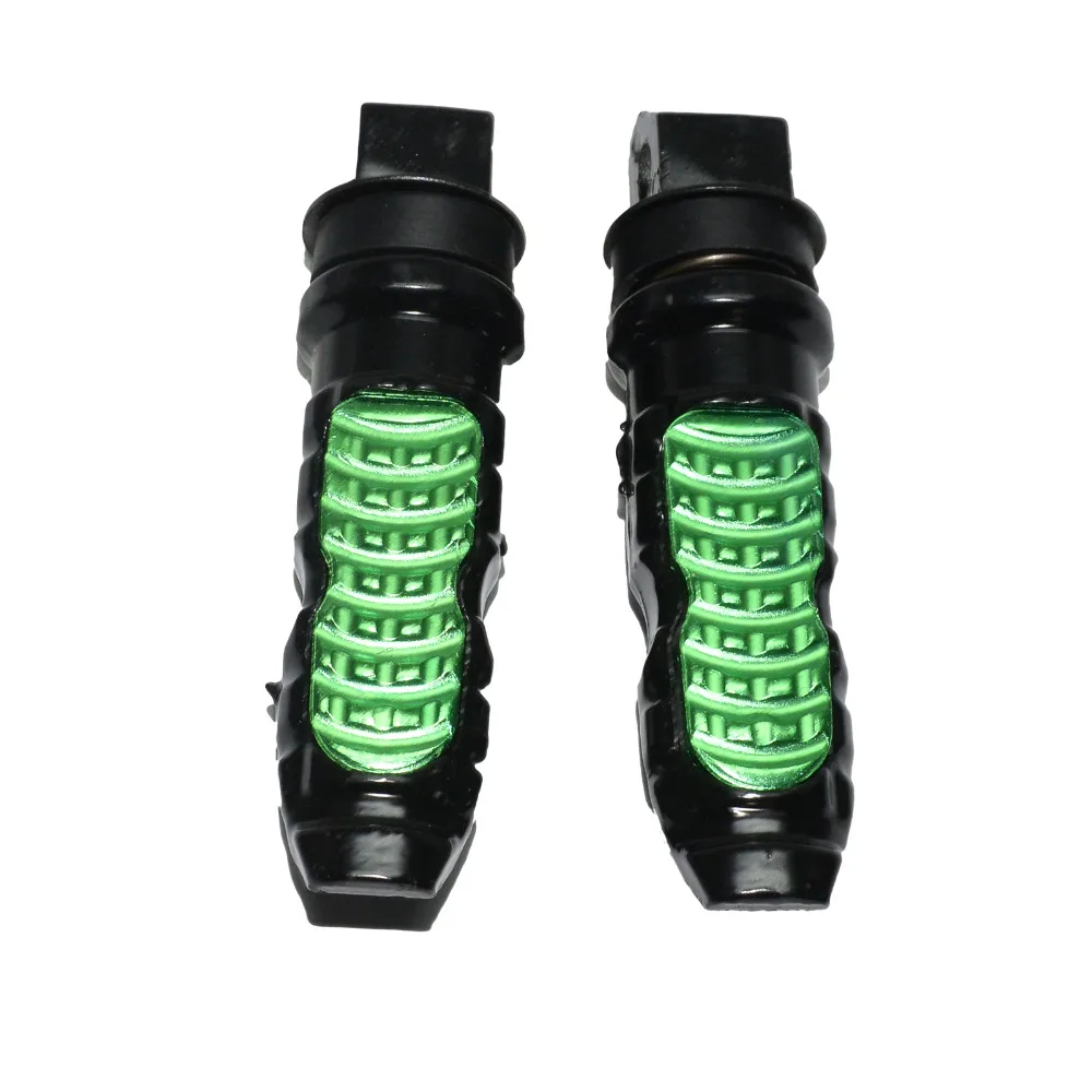 8mm Hole Universal Motorcycle Passenger Rear Foot Pegs Pedal Nonslip Footrest For Kawasaki Ninja ZX10R BMW Suzuki | Автомобили и