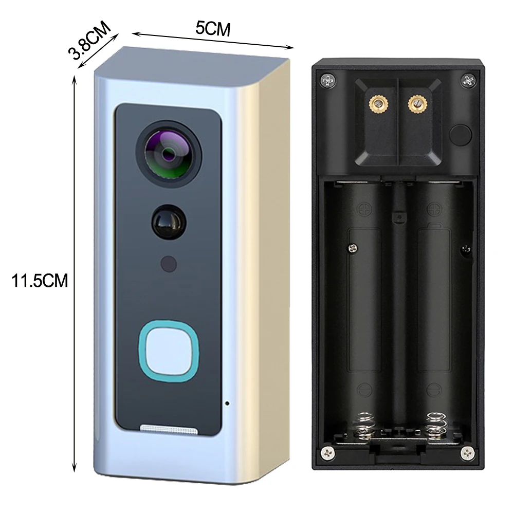 Cdycam, новинка, HD 1080 P, Wifi, водонепроницаемый, видео дверной звонок, беспроводной, для дома, батареи, камера, двусторонняя, аудио, разговор, ночное видение, PIR, умная дверь