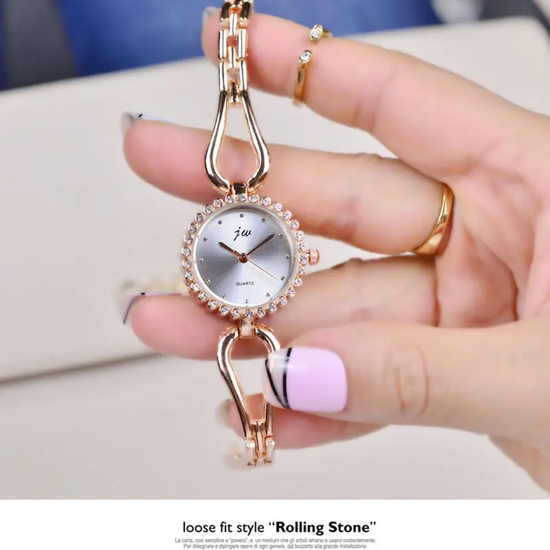 JW роскошный Merk Horloges vrouwen Eenvoudige rvs повязки кварцевые часы Klok Dames Mode Повседневное