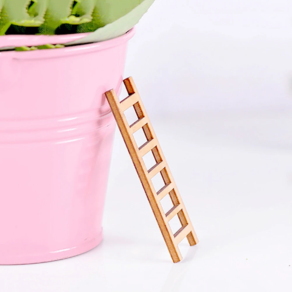 3 шт. мини миниатюрный деревянный шаг лестница Фея Сад DIY микро пейзаж