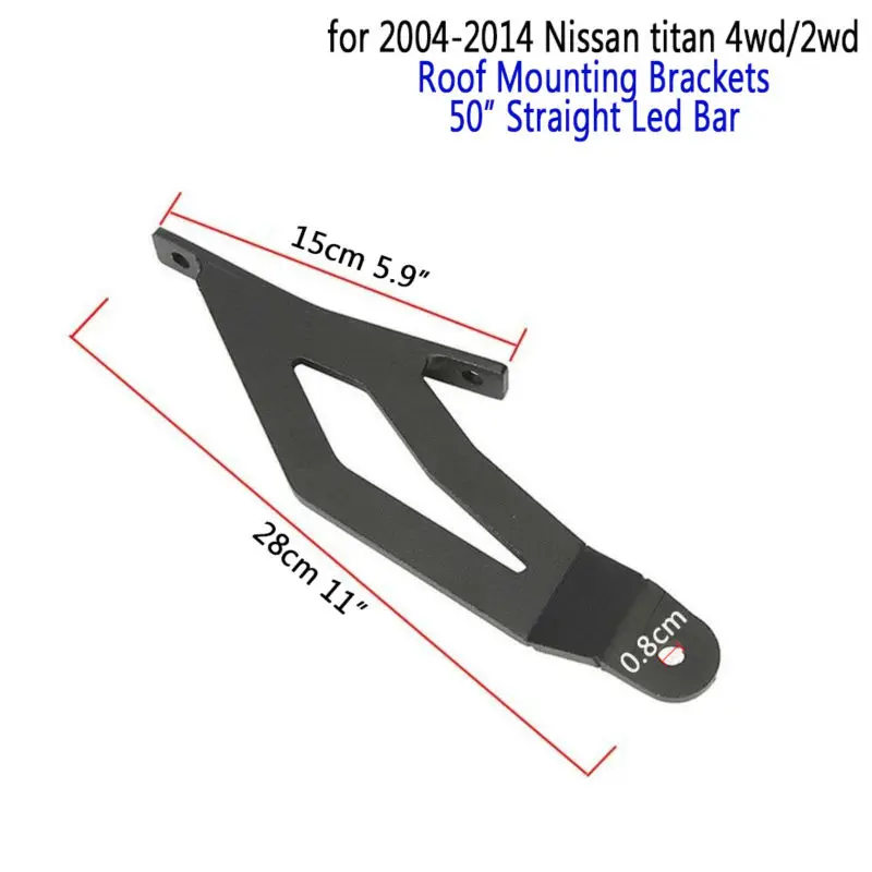 Крыша верхней лобовое стекло кронштейны для Nissan Titan 04 14 2D 4D 5D 50 &quotдюймов прямые