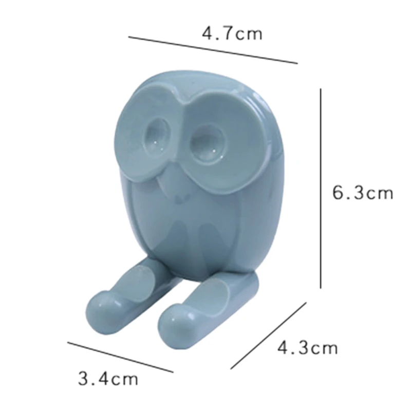 

Simple Toothbrush Holder Owl Shape Plug Storage Rack Paste Hook Bathroom Toothbrush Holder