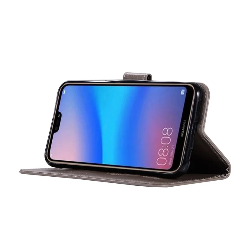 Чехол бумажник Missbuy из искусственной кожи для huawei P20 роскошный защитный флип