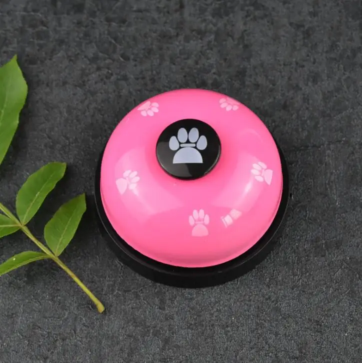 Коричневый New Pet Call Bell Toy for Dog Interactive Pet Training Bell Toys Cat Kitten Puppy Food Feed Reminder Feeding Ringer - Цвет: Коричневый