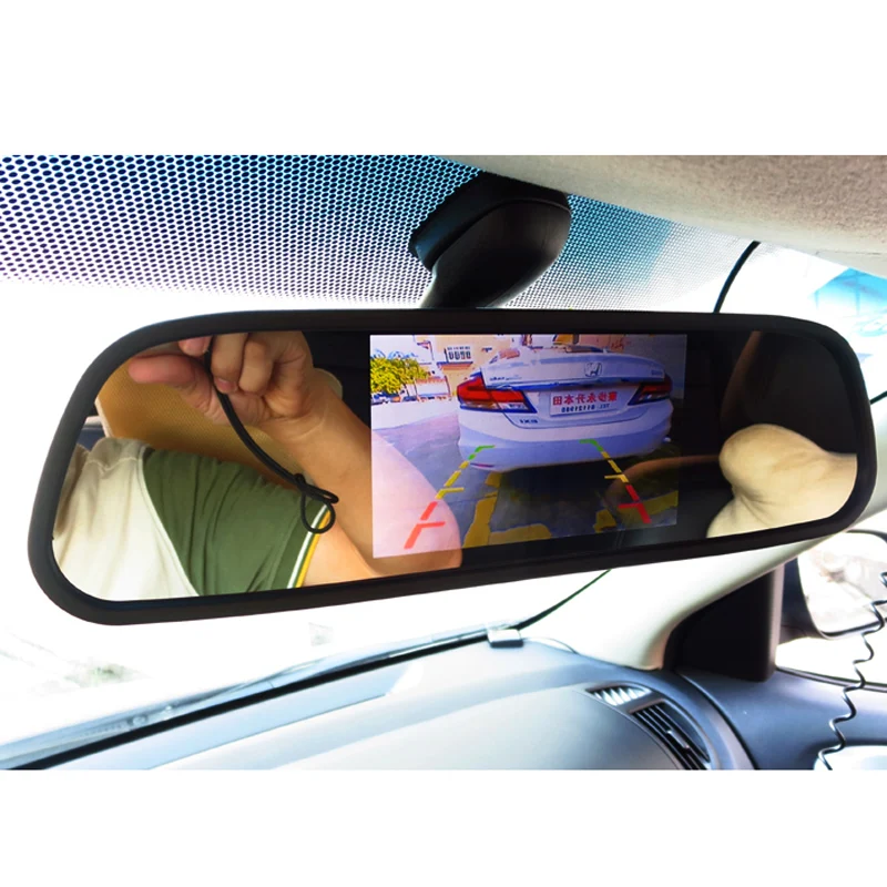 4 3 &quotдюймовый цифровой TFT lcd зеркальный монитор заднего вида для парковки