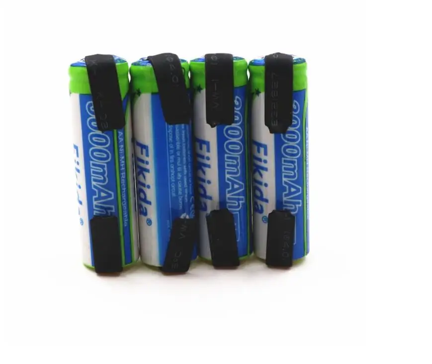 Fikida batera AA Ni MH 3000 мАч 1 2 В recargable 2A Bateria O control remoto/el ctrico + DIY nquel|Перезаряжаемые батареи| |