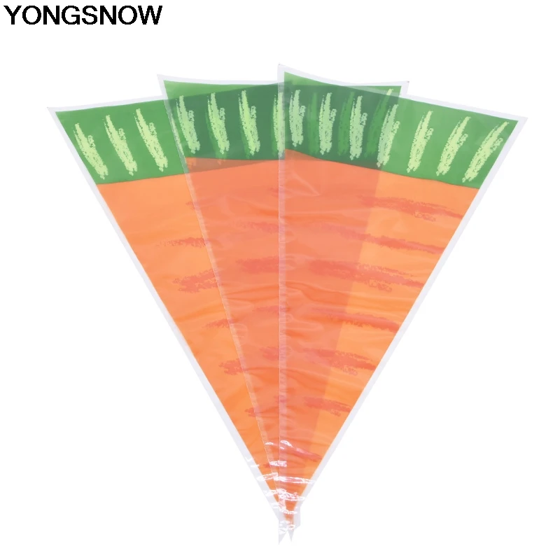 YONGSNOW 20 шт./лот пасхальный пластиковый конус форма морковки печенье шоколадная