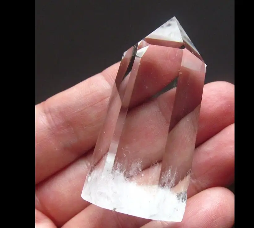 zhaorui66shun057++44g 2.01&quot natural pure quartz rock crystal point healing DA686 | Дом и сад