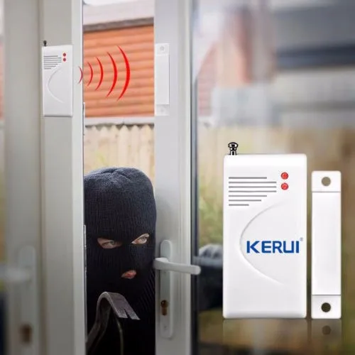 KERUI, новинка, Беспроводной магнитный датчик для экстра двери, окна, для домашней безопасности, голосовая защита, PSTN, GSM, wifi, сигнализация, батарея в комплекте