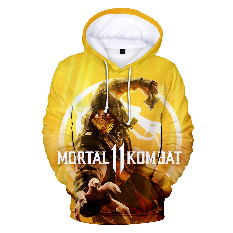 Толстовка Mortal Kombat 11 толстовка с 3D принтом повседневная одежда большие размеры