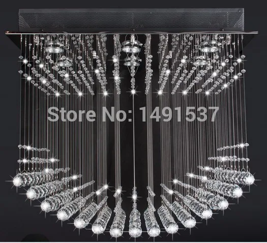 НОВАЯ Роскошная Современная хрустальная люстра с утопленным креплением