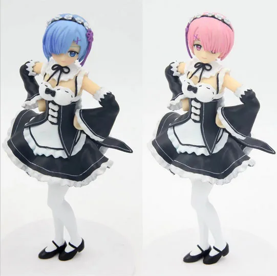

19 см Ram Or Rem Maid Action Re Zero kara Hajimeru Isekai Seikatsu Natsuki Subaru, ПВХ Подарочная игрушка, кукла, аниме, коллекция моделей фильмов