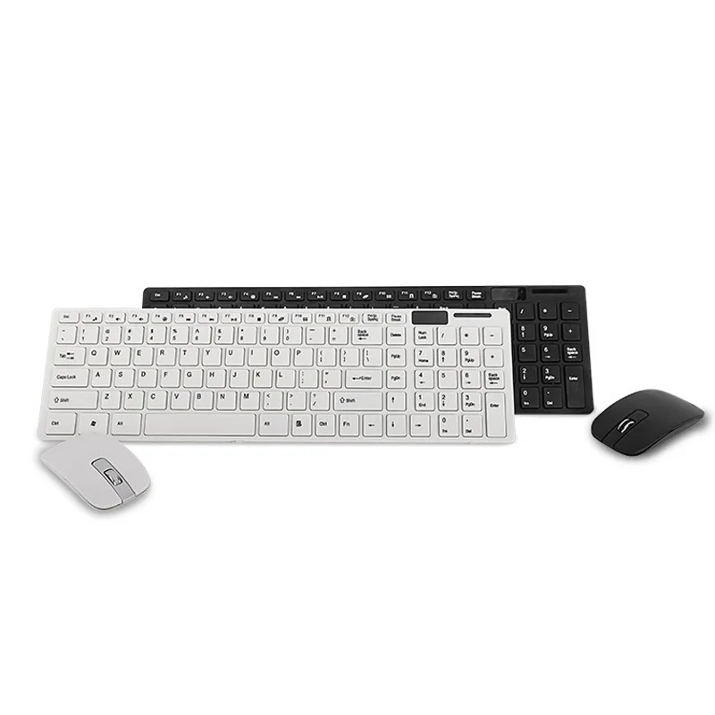 Игровая клавиатура мышь комбо беспроводная 2 4G Ультра тонкая Бесшумная