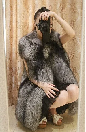 Женский жилет из натурального Лисьего меха зимний 791|women real fur vest|real vestgenuine fox vest |