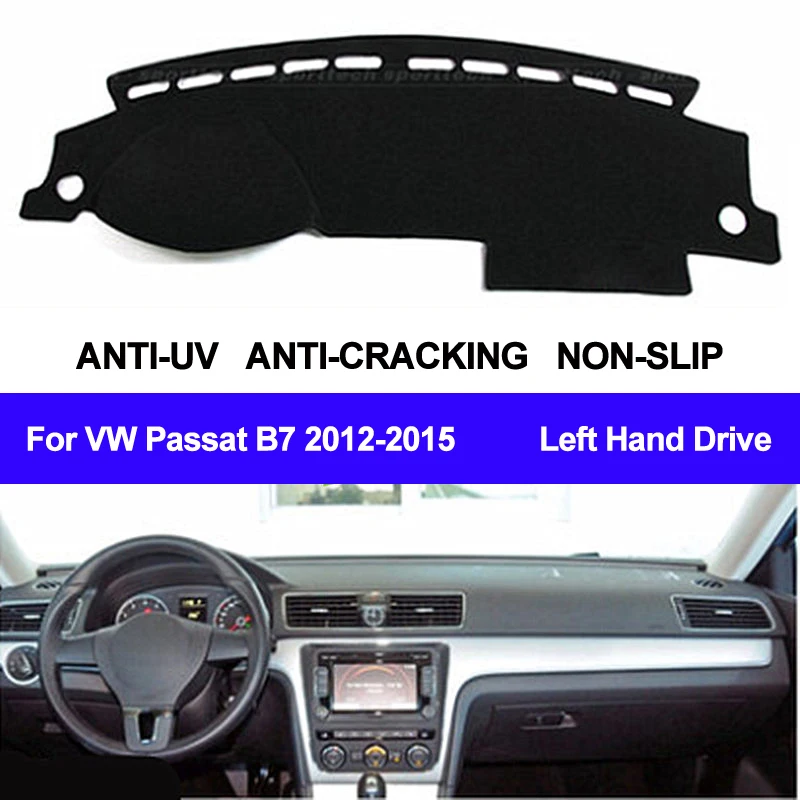 Чехол TAIJS для приборной панели автомобиля Volkswagen VW Passat B7 2012 2013 2014 2015 коврик ковер