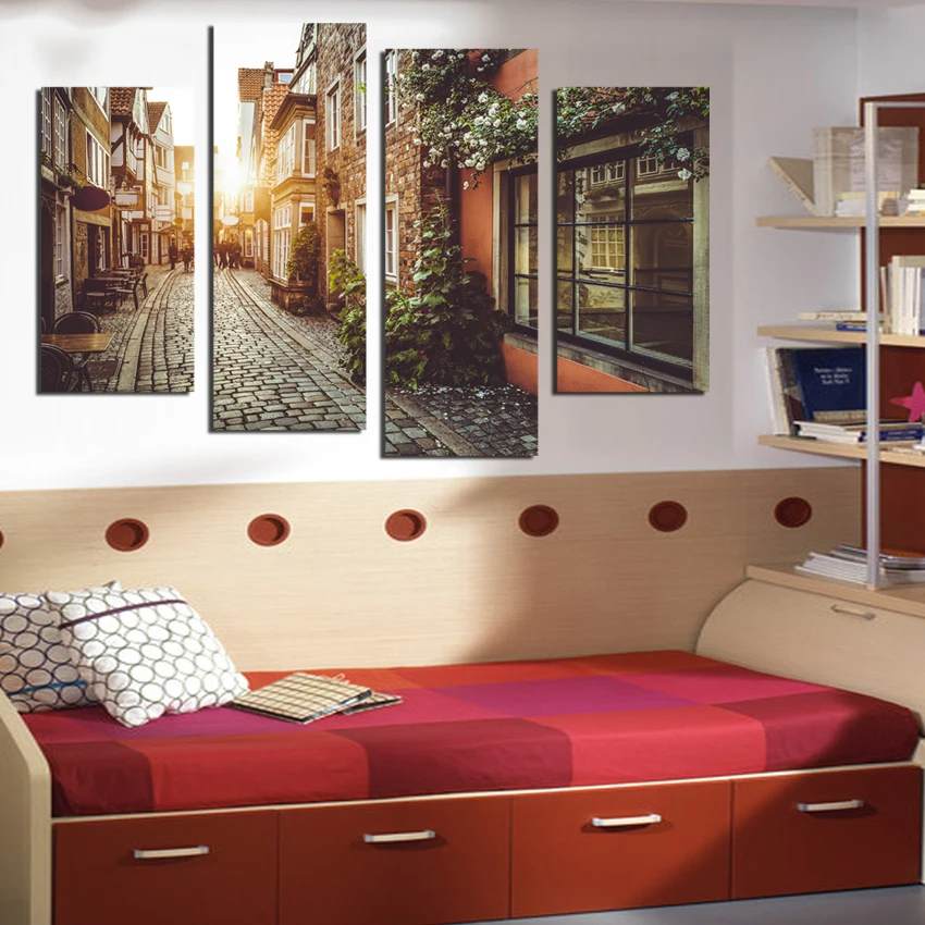 CLSTROSE Европейский городской уличный пейзаж Декор картины современные