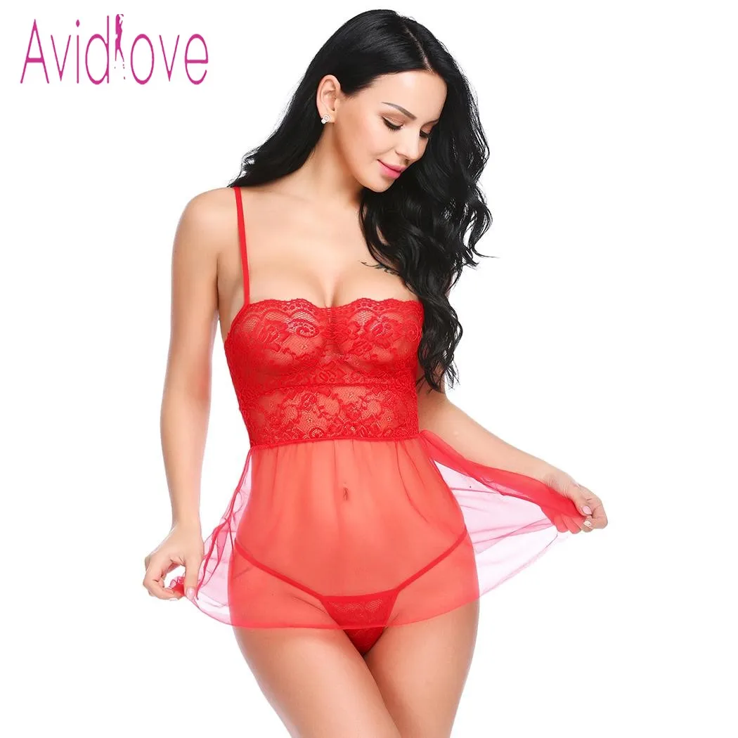 Женское кружевное нижнее белье Avidlove сексуальное эротическое платье на