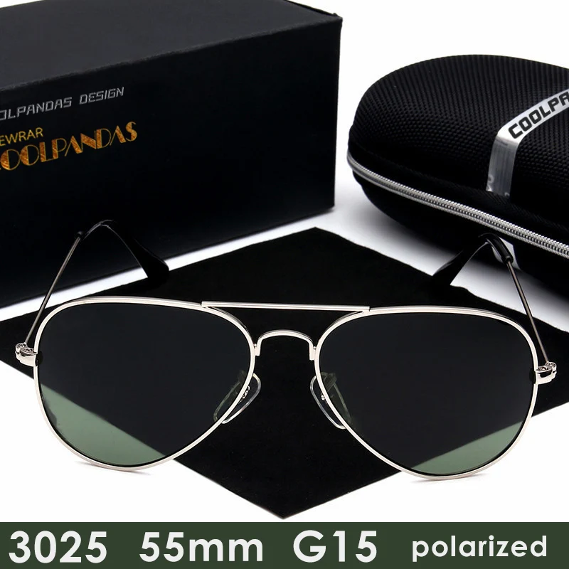 2022 Brand Designer G15 Men Women HD Polarized Sunglasses Aviation Rays Sun glasses For Male 3025 55mm Gafas Oculos de sol UV400