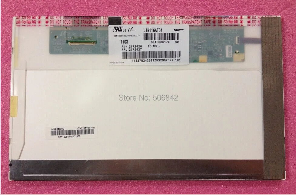 

11.6"laptop LCD screen LTN116AT01 ,New 1366x768 40PINS