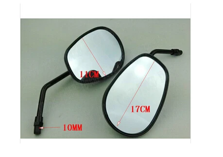 Универсальные черные боковые зеркала заднего вида для Kawasaki Vulcan Classic VN 400 VN500 VN800 900