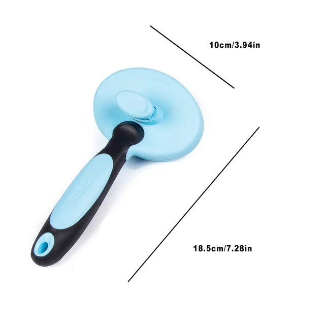 Blue Cat Comb Кошачьи гребни для ухода за шерстью животных щетка для собак для удаления волос самоочищающиеся расчески для кошек Чихуахуа Тедди золотистый ретривер товары для уборки домашних животных - Цвет: Blue Cat Comb