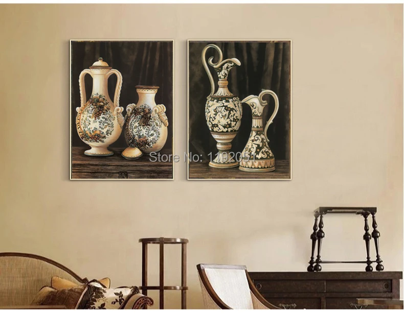

still life frameless canvas prints canvas paintings modern decorative fine art vases posters pastoral style pictures