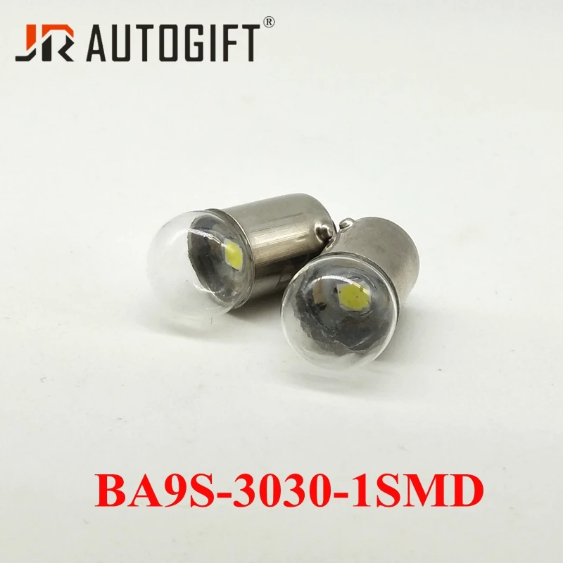 2 шт. BA9S 3030 1SMD Led T4W 1 SMD Автомобильный номерной знак свет лампочка указателя поворота парковочные огни Дверь лампа белый 12 В