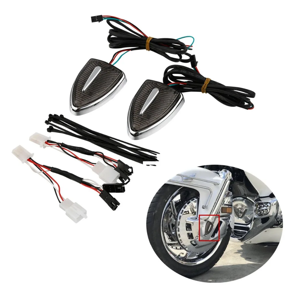 Мотоцикл Аэро голова маркер Красный индикатор дымовые линзы для Honda Goldwing GL1800 GL 1800 2012- F6B Deluxe 13-16 14 15