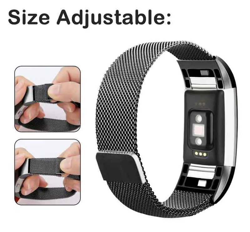Металлический Миланский ремешок для Fitbit Charge 3 Band Wrist smart фитнес-браслет ремешок аксессуары спортивные часы Correa Pulsera