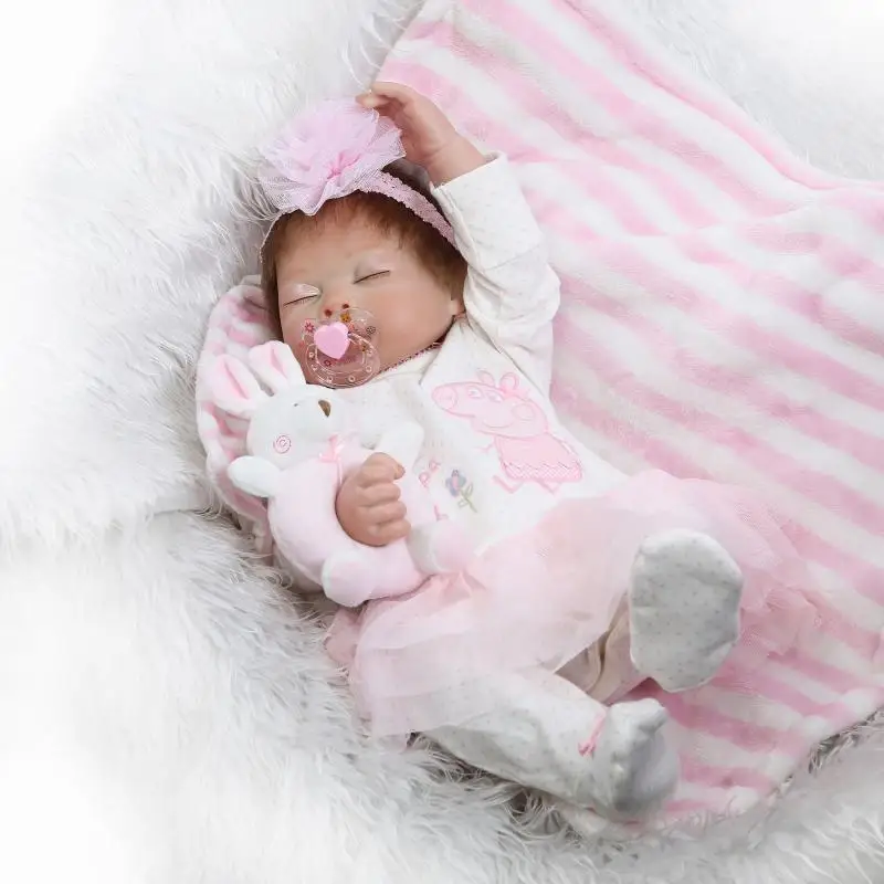 Полностью силиконовые куклы reborn для детей 20 &quot50 см реалистичные девочек bebe bonecas