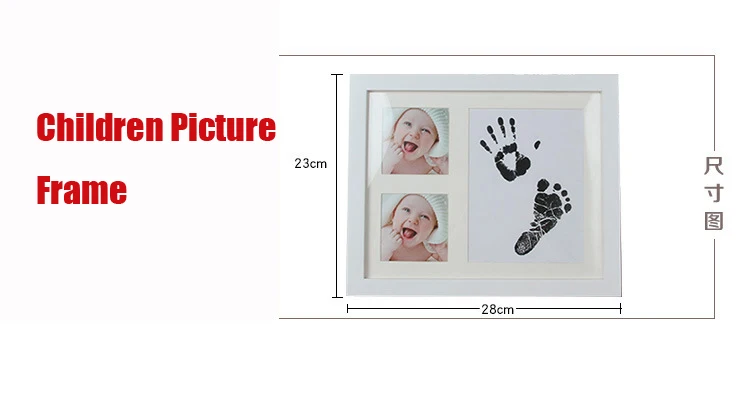 Новинка 2017 года милые детские фоторамки DIY отпечаток руки или след мягкая глина