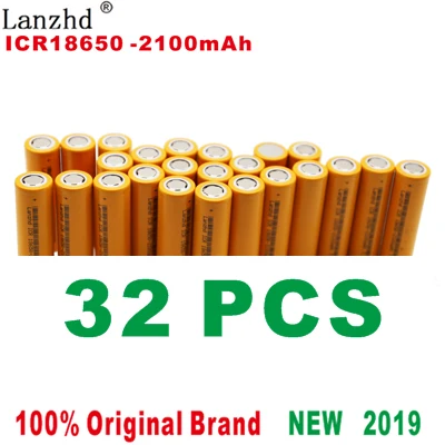 8-40 шт перезаряжаемая 18650 батарея 2100mAh литий-ионные батареи 3,7 V для samsung 18650 литиевая батарея для фонарика ноутбука игрушка - Цвет: 32 PCS