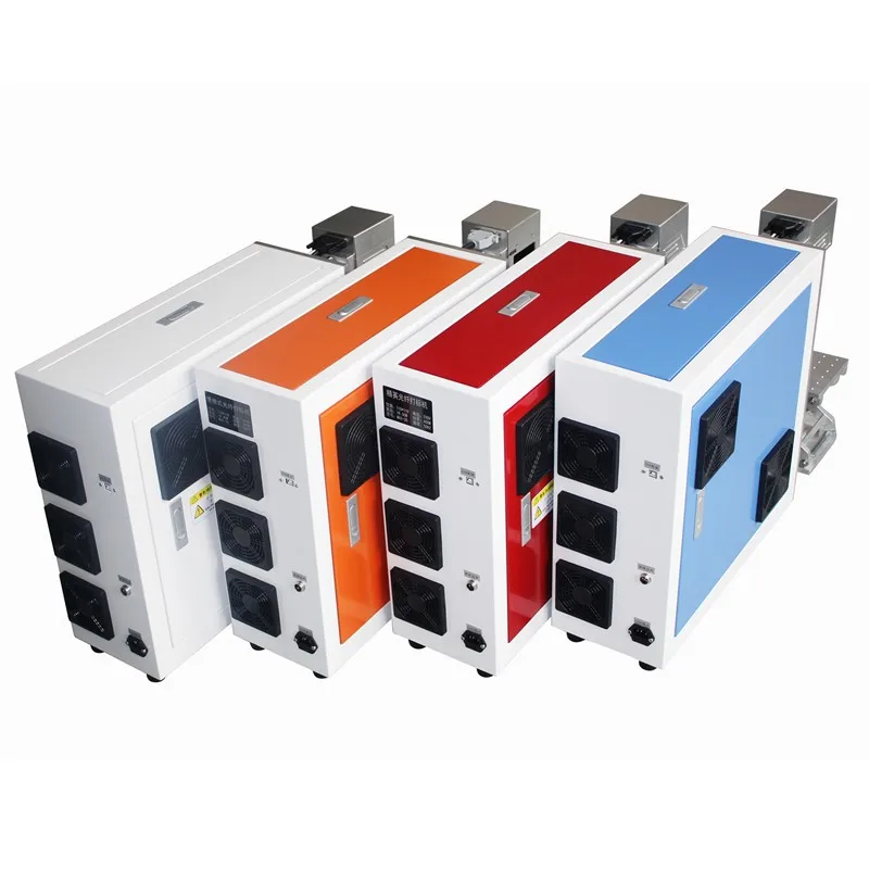 Синяя 20 Вт волоконная маркировочная машина/лазерная машина портативная цветная