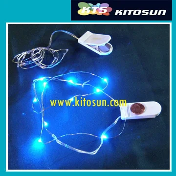 5 шт./лот CR2032 миниатюрная микро светодиодная гирлянда на батарейках 2 м 20