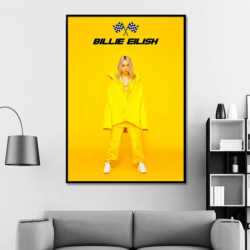 Billy Eilish альбом поп музыка Обложка музыка звезда постер печать на холсте стены искусства для гостиной домашний декор