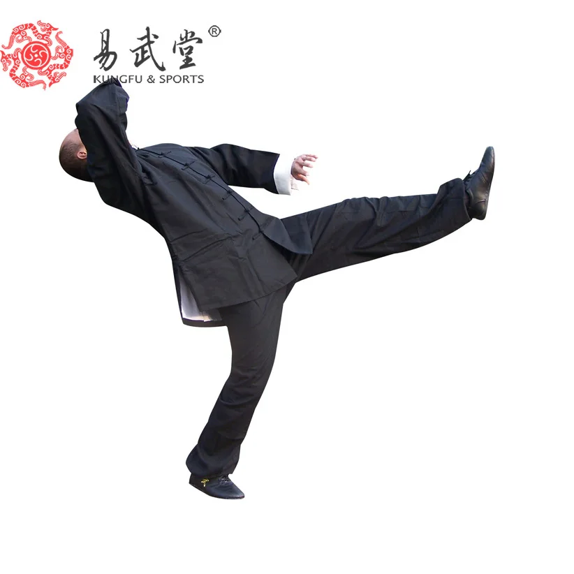 [Yiwutang] 98% помытая льняная форма с двойным лицом tai chi костюм кунг фу и одежда wu shu|tai