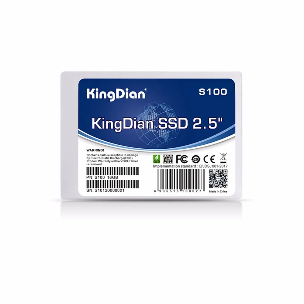 KingDian SSD 16GB Внутренний твердотельный жесткий диск SATA SATAII 2,5 ''для настольных ПК Поддержка оптового заказа