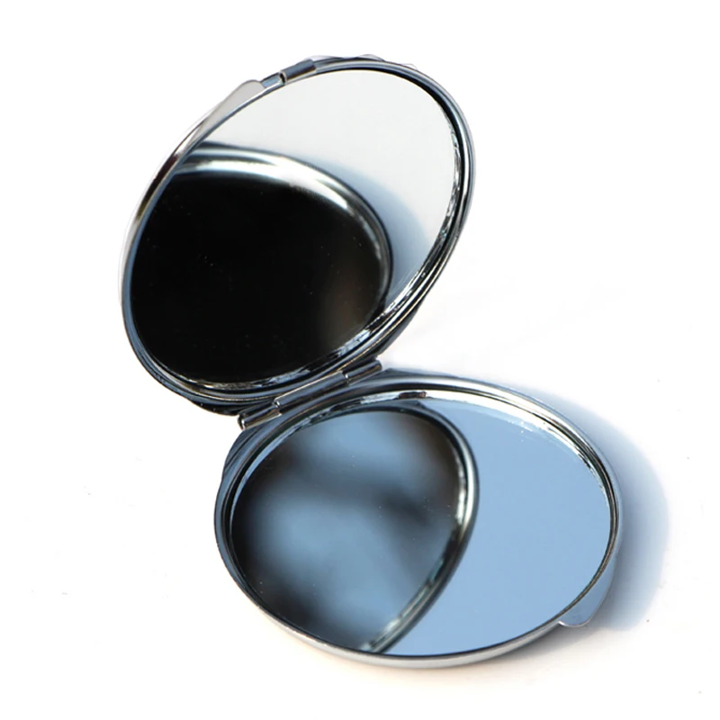Пустой серебряный компактное зеркало карманное Private Label 62 мм | Красота и здоровье