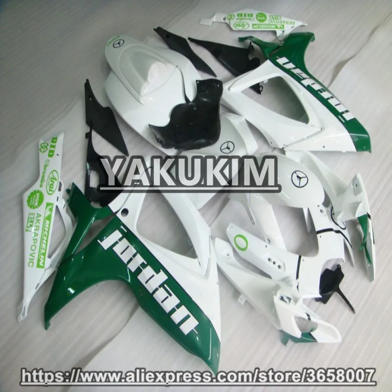 YAKUKIM комплекты обтекателей ABS для Suzuki GSXR600 GSXR750 K6 06 07 Год 2006 2007 GSXR 600 750 обтекатель