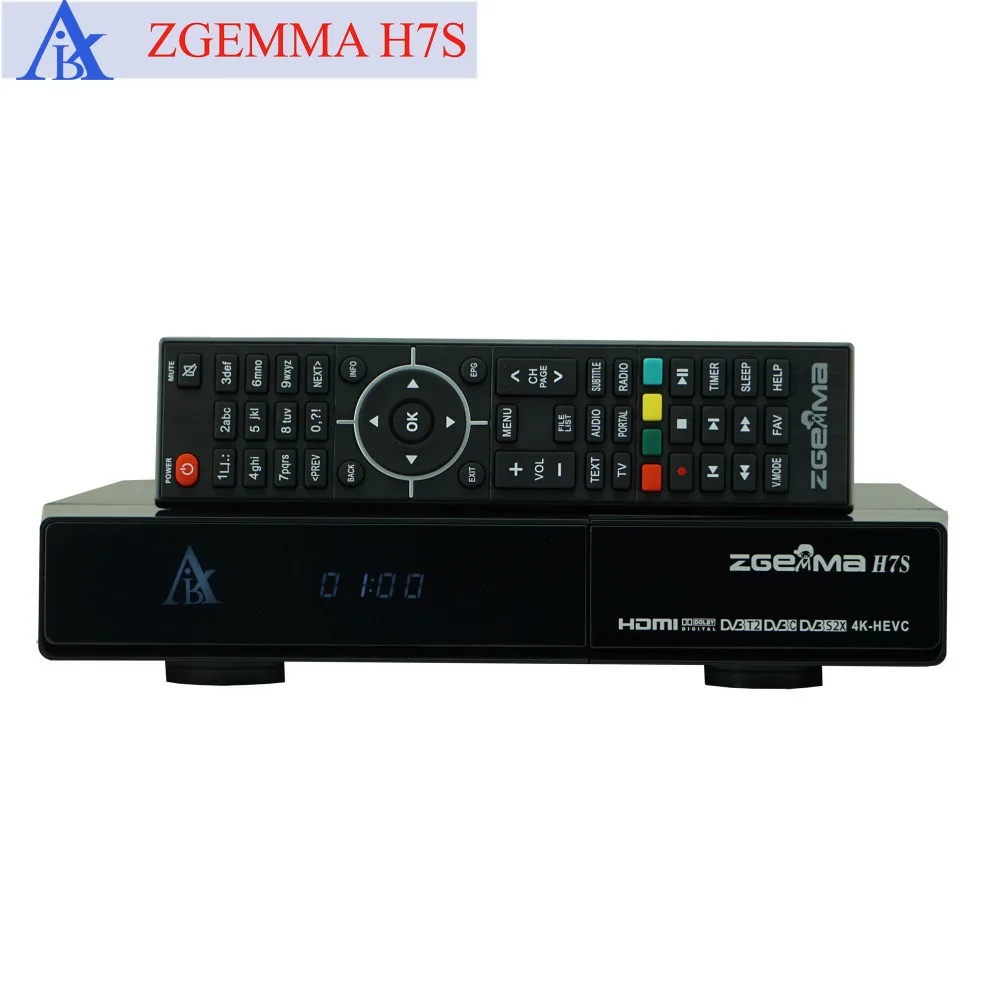 

2pcs/lot Fast Speed CPU ZGEMMA H7S 2*DVB-S2X + DVB-T2/C Multistream 4K Satellite Receiver IPTV Set Top Box