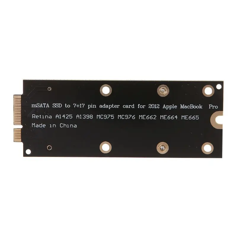 New Mini MSATA 7+17 Pin mSATA SSD to for MACBOOK PRO Retina MC976 A1425 A1398 A1418 A1419 Hard Disk Adapter Card | Компьютеры и офис